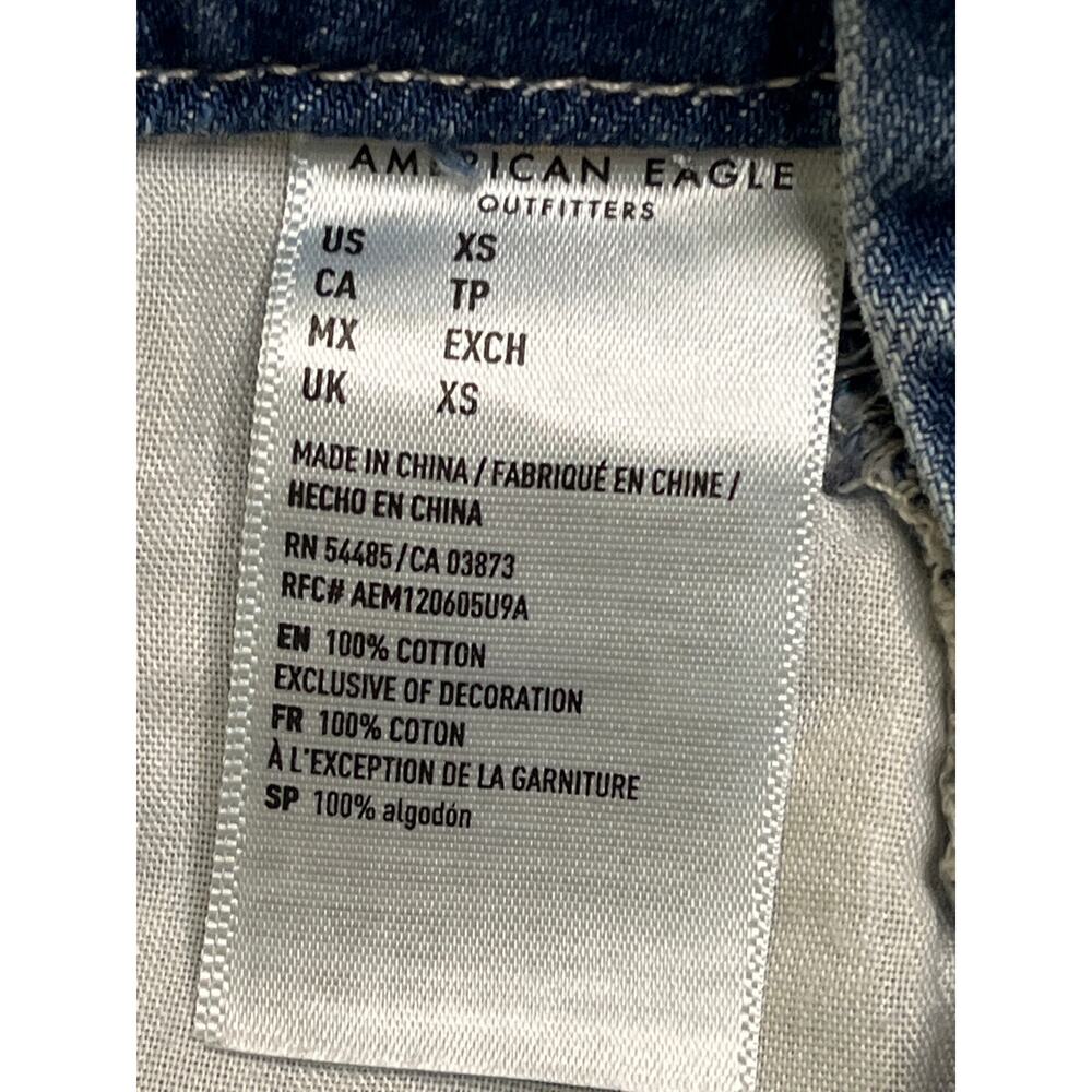 American Eagle Outfitters Tomgirl Shortalls, distressed, size XS - Picture 10 of 12